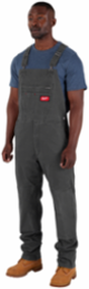 FREEFLEX Unlined Bib Overalls 32x32, 9-Pocket Design, Reinforced Knees
