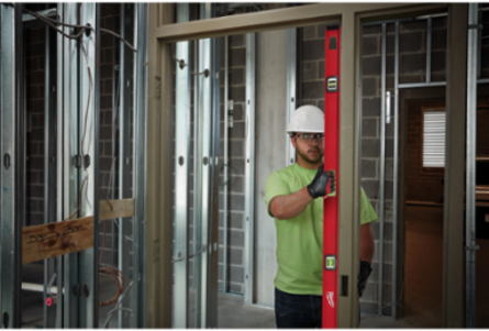78 Inch Magnetic I-Beam Level, Aluminum Frame, 3 Vials, 0.0005" Accuracy