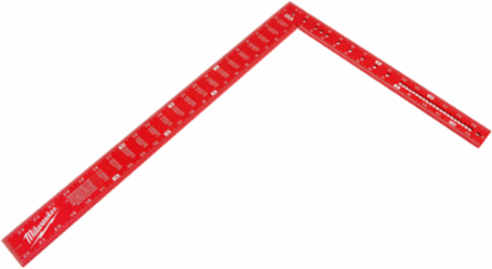 16 Inch x 24 Inch Anodized Aluminum Framing Square, High Visibility Markings