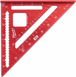 7 Inch Rafter Square, Aluminum with Scribe Notches 1-6 Inch