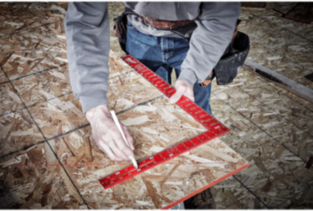 Aluminum Framing Square 400mm x 600mm, 16 Inch Length, High Visibility Markings
