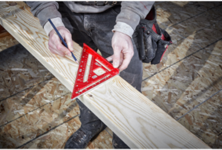 7 Inch Magnetic Rafter Square with Rare Earth Magnets & High Visibility Markings