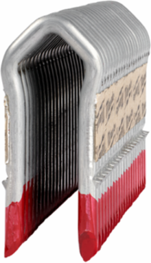 1.75 Inch 9 Gauge Galvanized Barbed Staples for Fencing, 960 Pack