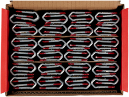 2 Inch 9 Gauge Galvanized Barbed Staples, 960 Count