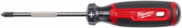 #2 Phillips 4 Inch Cushion Grip Screwdriver, Chrome Finish, Made in USA