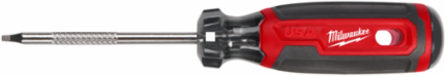 #1 Square 3 Inch Cushion Grip Screwdriver, Chrome Finish, High-Strength Steel
