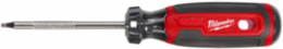 #1 Square 3 Inch Cushion Grip Screwdriver, Chrome Finish, High-Strength Steel