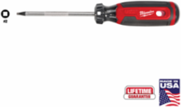 #2 Square 4 Inch Cushion Grip Screwdriver - Precision Control, High Strength Boron Steel