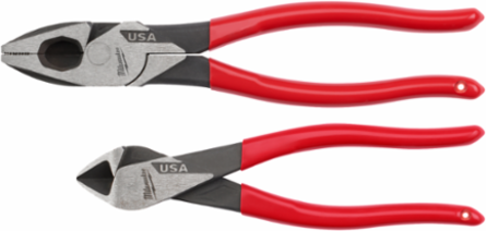 2 PC. Dipped Grip Cutting Pliers Set (USA)