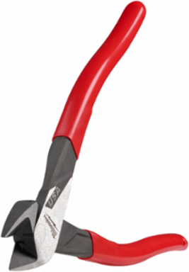 8 Inch Diagonal Cutting Pliers - Durable Steel, Tether Ready, Laser Hardened Edge