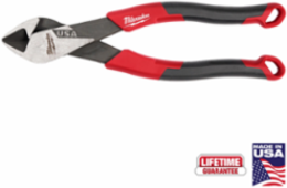 7 Inch Diagonal Cutting Pliers, Laser-Hardened Edge, Comfort Grip
