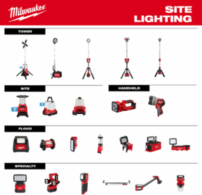 MX FUELTM ROCKETTM Tower Light/Charger 27000 Lumens, 44.12 Inch Height, Rechargeable Battery