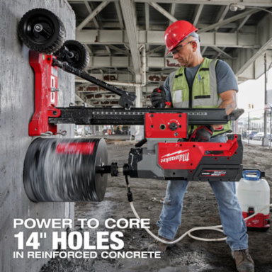 MX FUELTM Core Rig w/ Stand Kit, 14" Coring Capacity, Cordless, Includes 2 Batteries