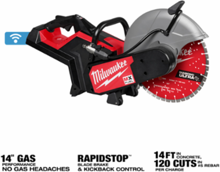 MX FUEL™ 14 Inch Cut-Off Saw, 29.6 lbs, RAPIDSTOP™ Brake