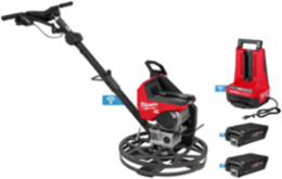 MX FUELTM 24 Inch Walk-Behind Edging Trowel Kit, 5 HP, 160 RPM