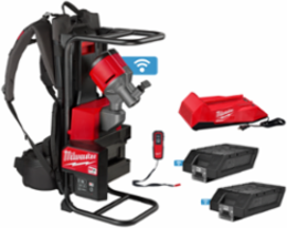 MX FUEL Backpack Concrete Vibrator Kit, Push 2-1/2 Inch Head, 70 yds³/Charge