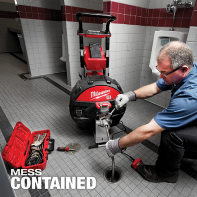 MX FUELTM Sewer Drum Machine, Clears 3-8 Inch Lines, 200 ft Capacity