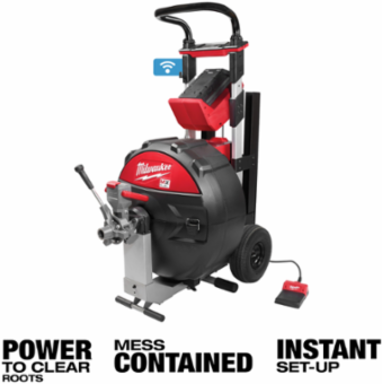 MX FUELTM Sewer Drum Machine, Clears 3-8 Inch Lines, 200 ft Capacity
