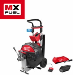 MX FUELTM Sewer Drum Machine, Clears 3-8 Inch Lines, 200 ft Capacity