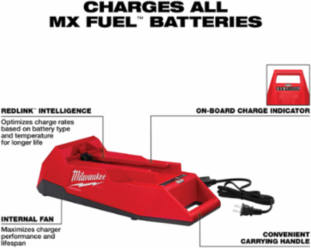MX FUEL™ Charger with 45 Min Charge Time for CP203 Battery, 90 Min for XC406 Battery