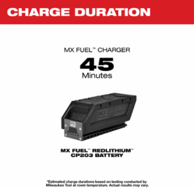 MX FUELTM REDLITHIUMTM CP203 3.0 Ah Lithium-Ion Battery Pack, 5.9 lbs Weight
