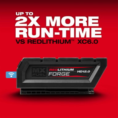 MX FUEL™ REDLITHIUM™ FORGE™ HD12.0 Battery Pack, 12.0 Amp-hour, Lithium Ion