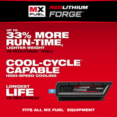 MX FUEL REDLITHIUM FORGE XC8.0 Battery Pack - 8.0 Amp-hour, COOL-CYCLE Capable