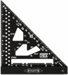 STILETTO 4-1/2 Inch Trim Square, Aluminum, Anti-Glare Finish