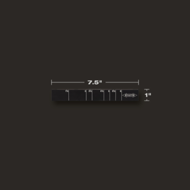 7 Inch Carpenter Square, Aluminum, Graduations 1/8 Inch, Anti-Glare Finish