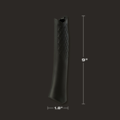 STILETTO Black Replacement Grip, 9 Inch Length, Santoprene Material, Fits TIBONETM & TRIMBONETM