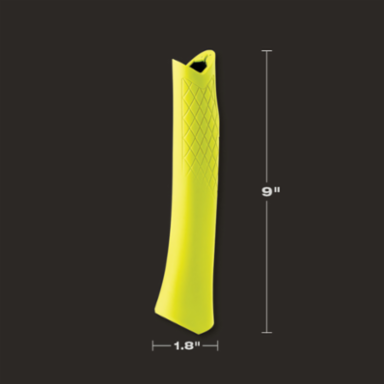STILETTO  Hi-Vis Yellow Replacement Grip, 9 Inch Length, Santoprene Material