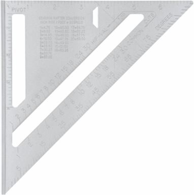 9 Inch Torpedo Level & 7 Inch Rafter Square Combo, Aluminum Construction