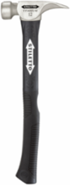 12 oz Titanium Milled Face Hammer with 18 in. Hybrid Fiberglass Handle