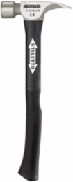 14 oz Titanium Milled Face Hammer with 18 in. Hybrid Fiberglass Handle