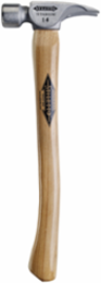 14 oz Titanium Milled Face Hammer with 18 in. Curved Hickory Handle
