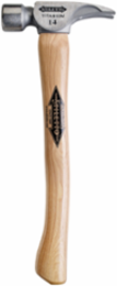 14 oz Titanium Smooth Face Hammer with 18 in. Curved Hickory Handle
