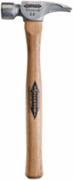 14 oz Titanium Smooth Face Hammer with 18 in. Straight Hickory Handle
