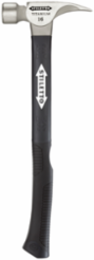 16 oz Titanium Smooth Face Hammer with 18 in. Hybrid Fiberglass Handle