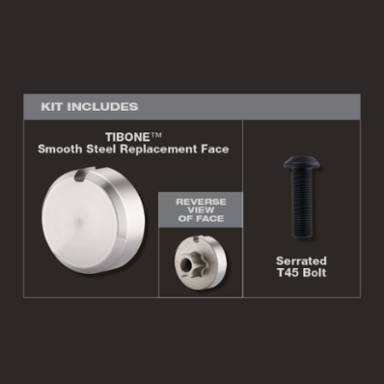 STILETTO  TIBONETM Smooth Steel Replacement Face, Fits TIB15MC/TIB15SC/TIB14RMC/TIB14RSC