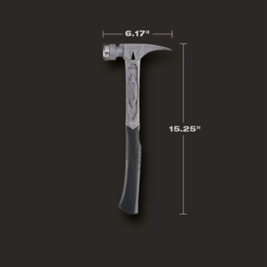 14oz Titanium Framing Hammer with Smooth Face and Curved Handle