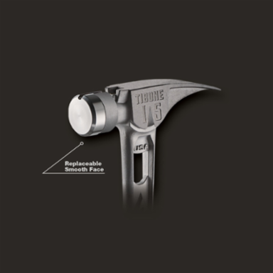 Stiletto TIBONE™ 15oz Titanium Framing Hammer with Magnetic Nail Starter, Curved Handle