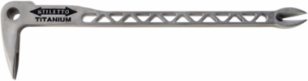 12 Inch Titanium Claw Bar Nail Puller with Dimpler® - 11.5 Inch Length, 3 Inch Width