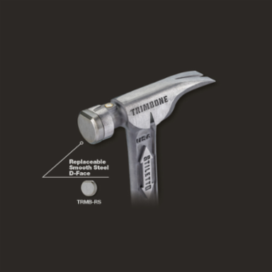 Titanium Finish Hammer 10oz with Smooth Steel Face, 14 Inch Handle, Magnetic Nail Starter