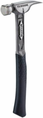 Titanium Finish Hammer 10oz with Smooth Steel Face, 14 Inch Handle, Magnetic Nail Starter