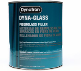 Dyna-Glass Short Strand Filler, 1 Gallon, Green, Waterproof, Fiberglass Reinforced