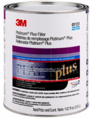 Platinum Plus Filler, 1 Gallon, Fast Curing, Polyester Resin, Gold Color