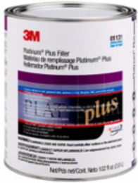 Platinum Plus Filler, 1 Gallon, Fast Curing, Polyester Resin, Gold Color
