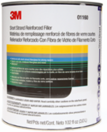 3M™ Short Strand Reinforced Filler 01160, 1 gal, 4/Case