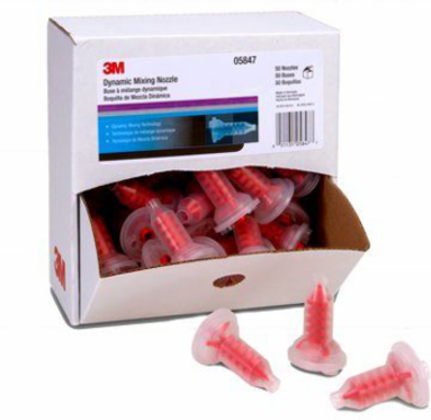 Dynamic Mixing Nozzle, 50 Nozzles per Carton, Red for DMS 1.0 Products