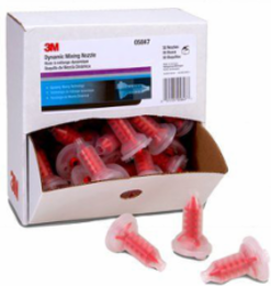 Dynamic Mixing Nozzle, 50 Nozzles per Carton, Red for DMS 1.0 Products